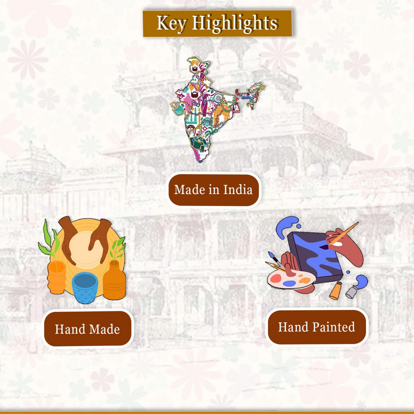 Set of 3 Premium Yoga Figurines – Modern Art Stone Finish Showpieces