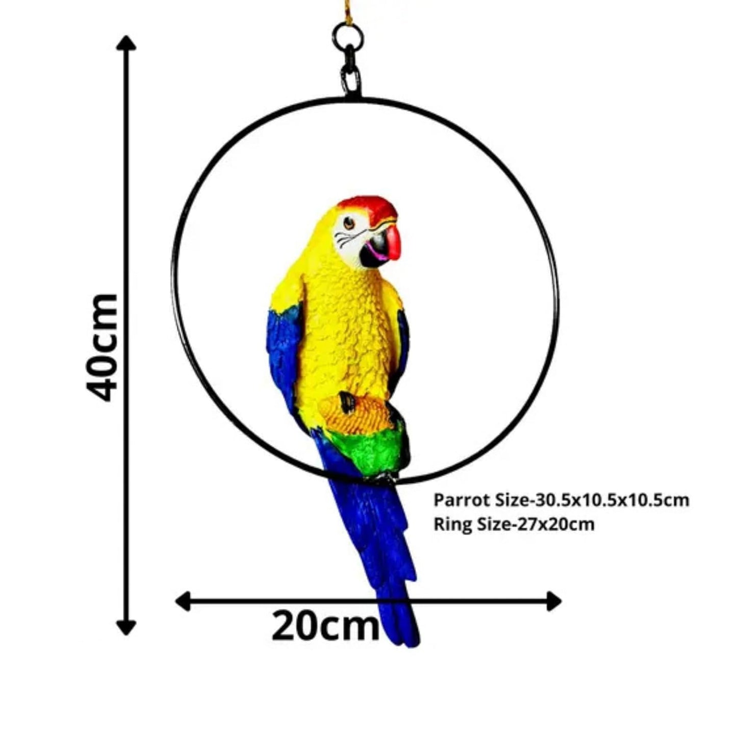 Handmade Decorative Hanging Macaw Parrot (Pack of 1)