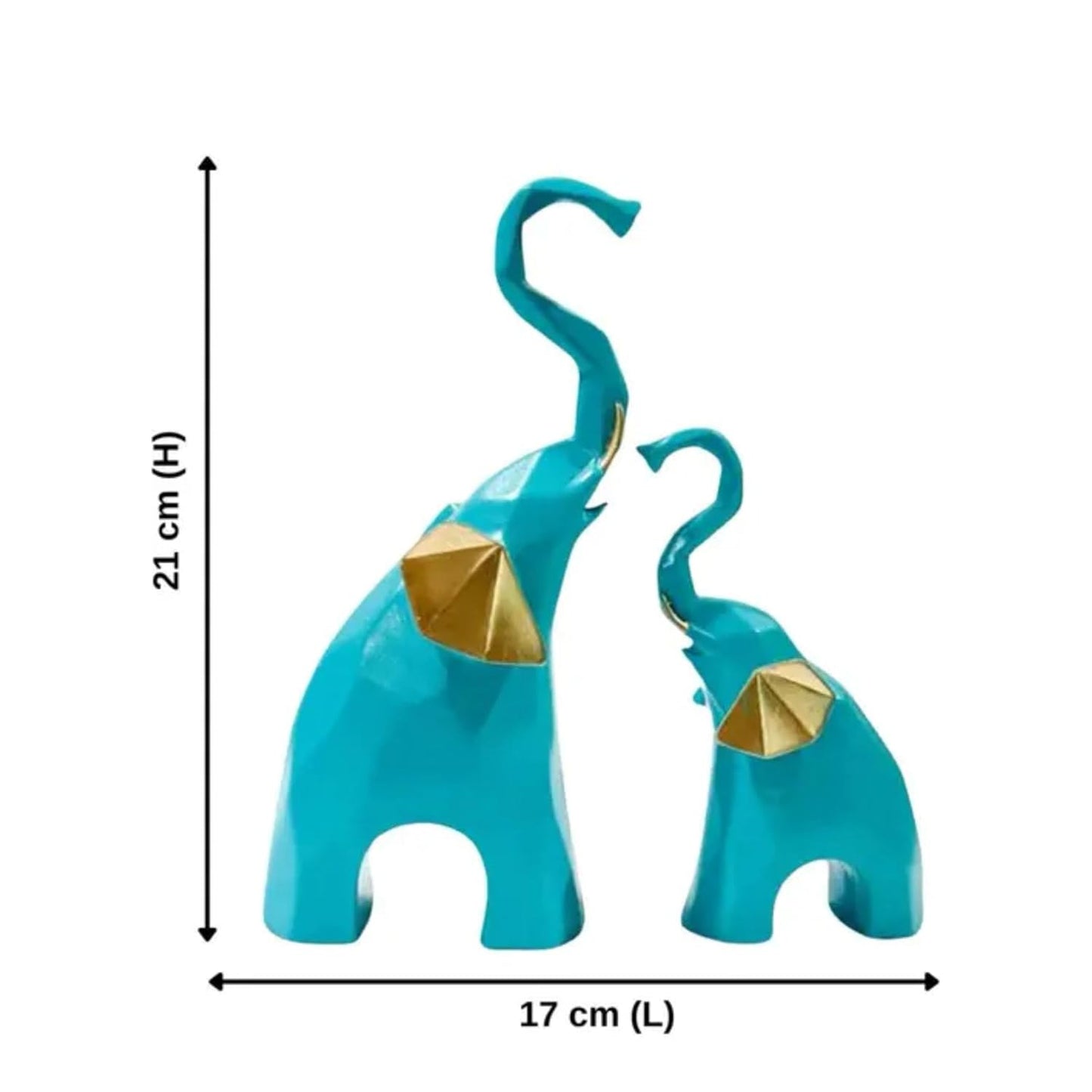 Polyresin Elephant Showpiece Statue and Artifacts for Home Decor (Elephant)