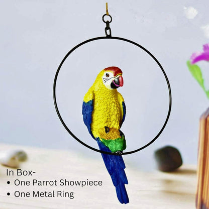 Handmade Decorative Hanging Macaw Parrot (Pack of 1)