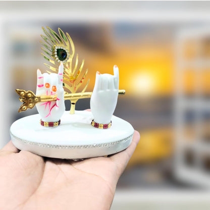 Lord Krishna Idol Decorative Statue in Flute Playing Pose (Pack of 1)