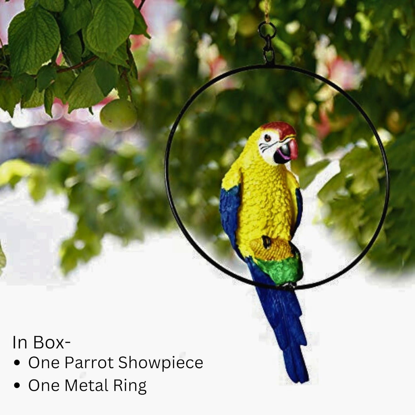 Handmade Decorative Hanging Macaw Parrot (Pack of 1)
