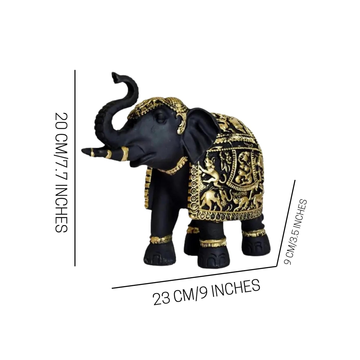 Elephant Statue Medium Size 2 pcs Set for Showpiece