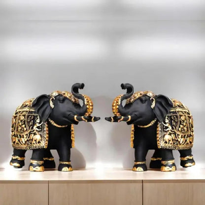 Elephant Statue Medium Size 2 pcs Set for Showpiece