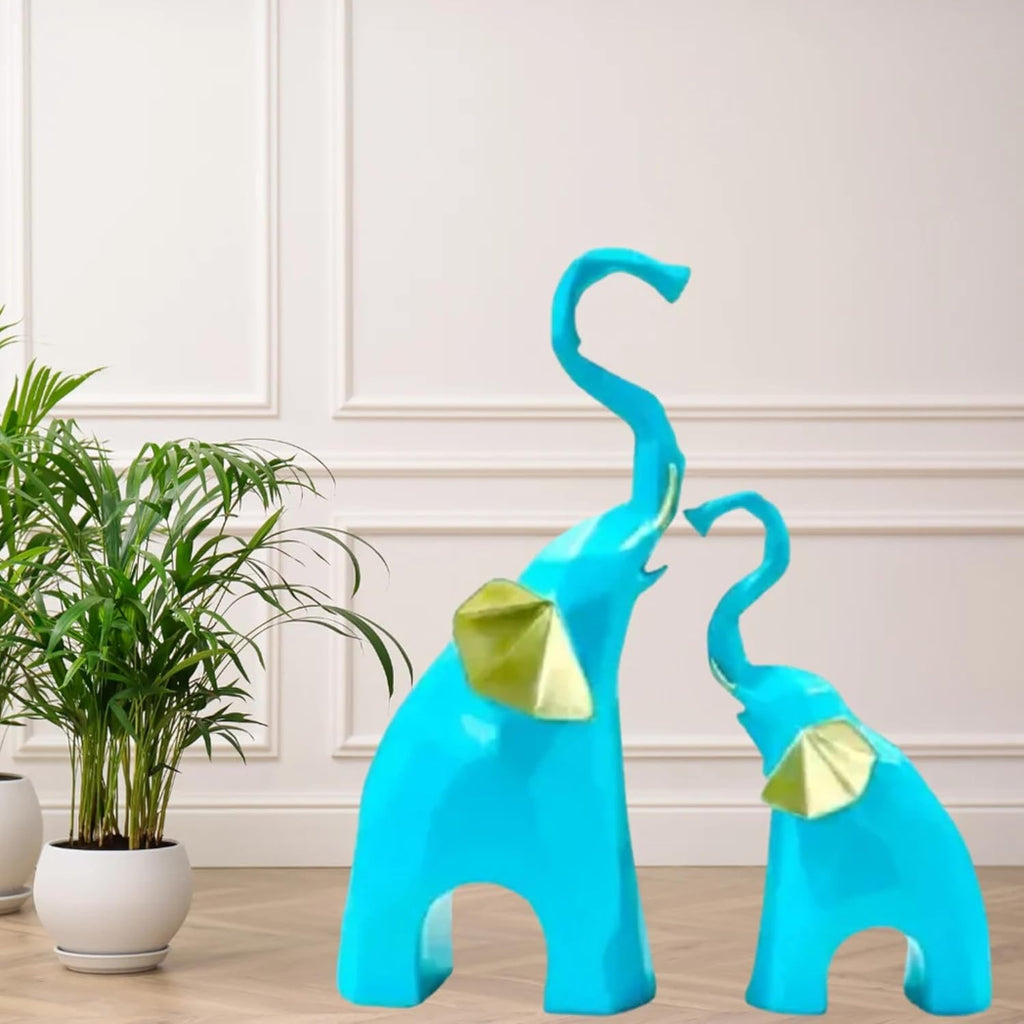 Polyresin Elephant Showpiece Statue and Artifacts for Home Decor (Elephant)