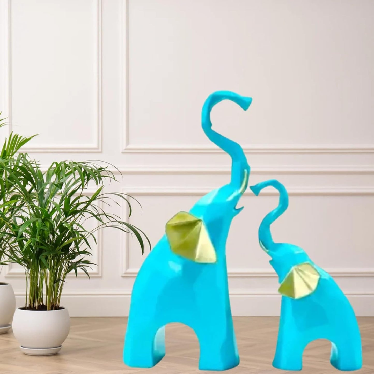 Polyresin Elephant Showpiece Statue and Artifacts for Home Decor (Elephant)