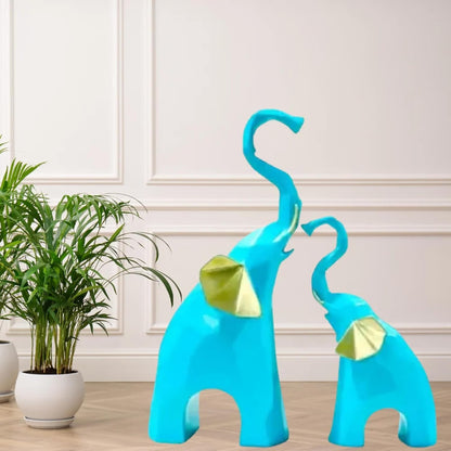 Polyresin Elephant Showpiece Statue and Artifacts for Home Decor (Elephant)