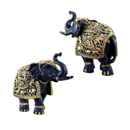 Elephant Statue Medium Size 2 pcs Set for Showpiece
