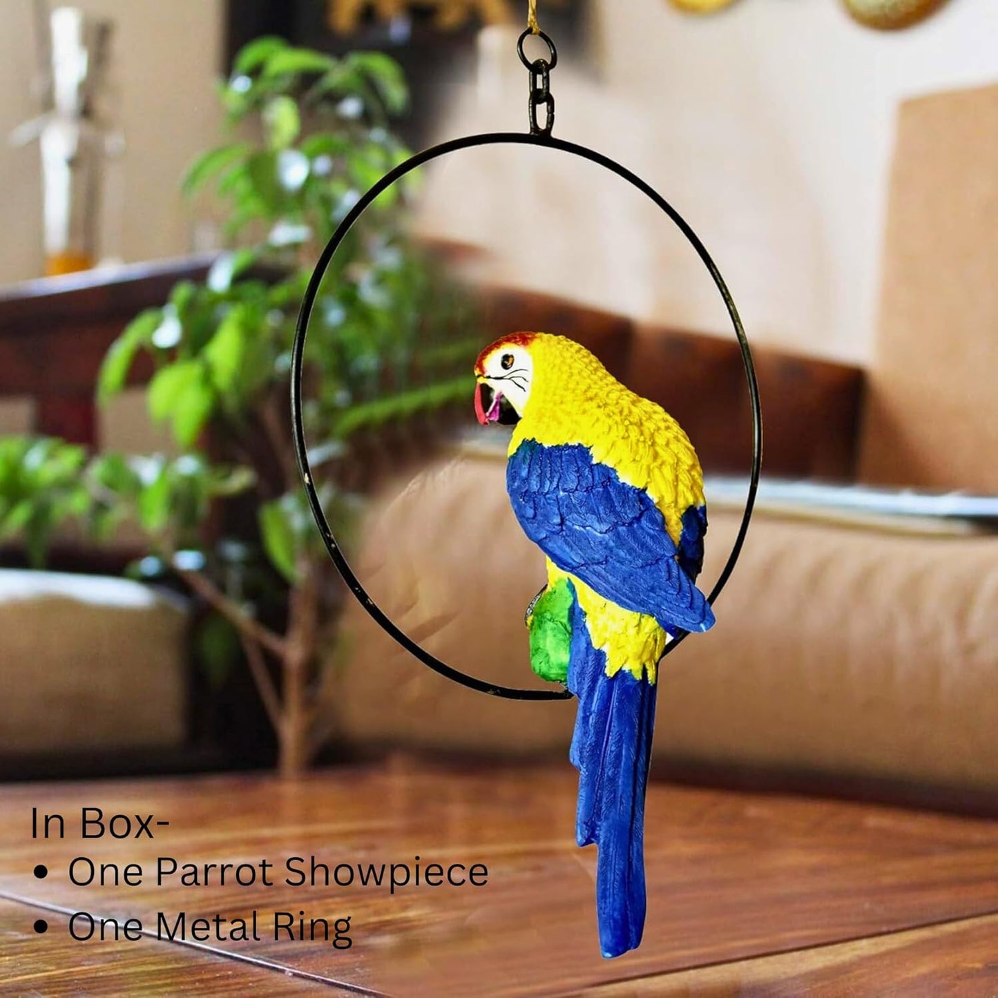 Handmade Decorative Hanging Macaw Parrot (Pack of 1)