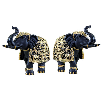 Elephant Statue Medium Size 2 pcs Set for Showpiece