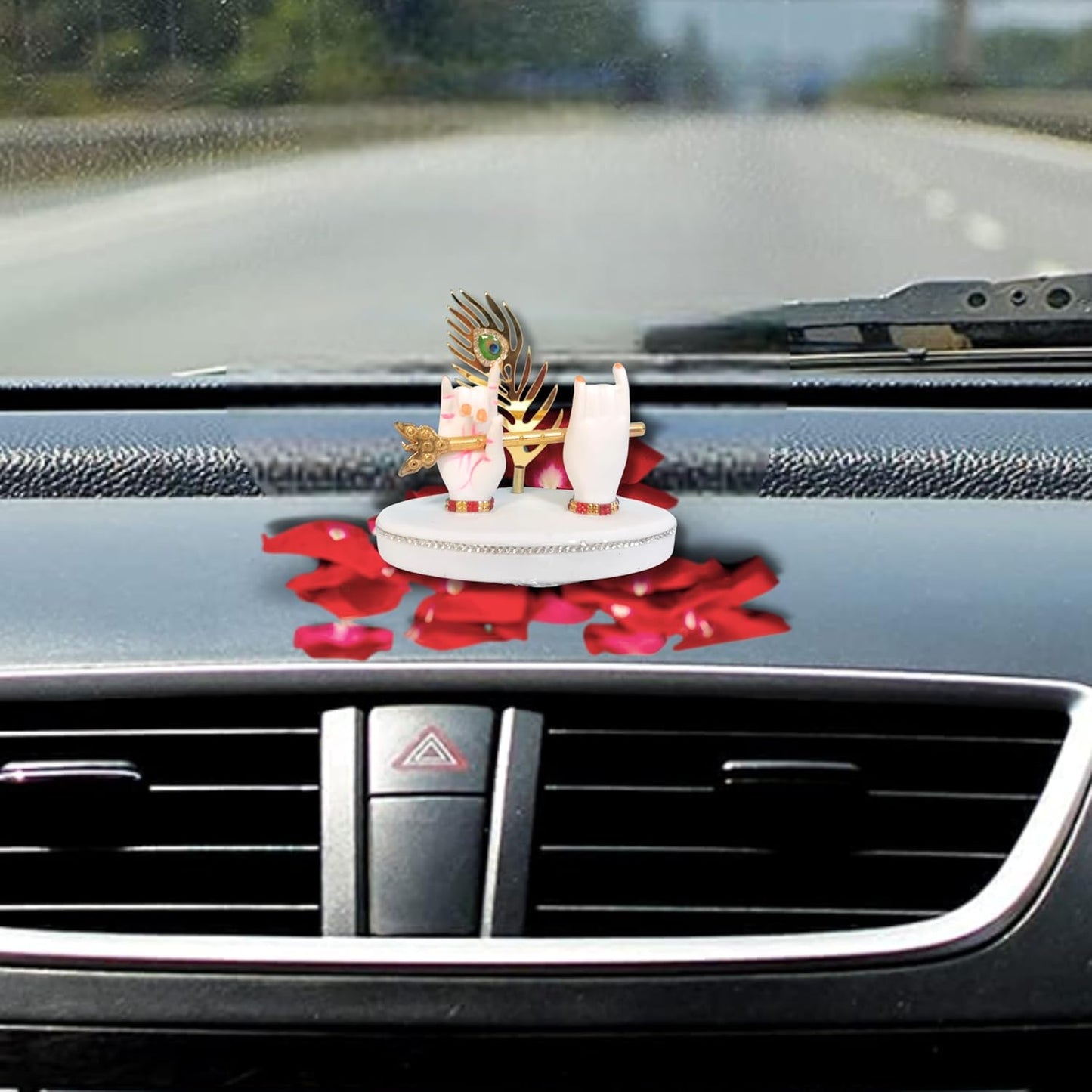 Lord Krishna Idol Decorative Statue in Flute Playing Pose (Pack of 1)